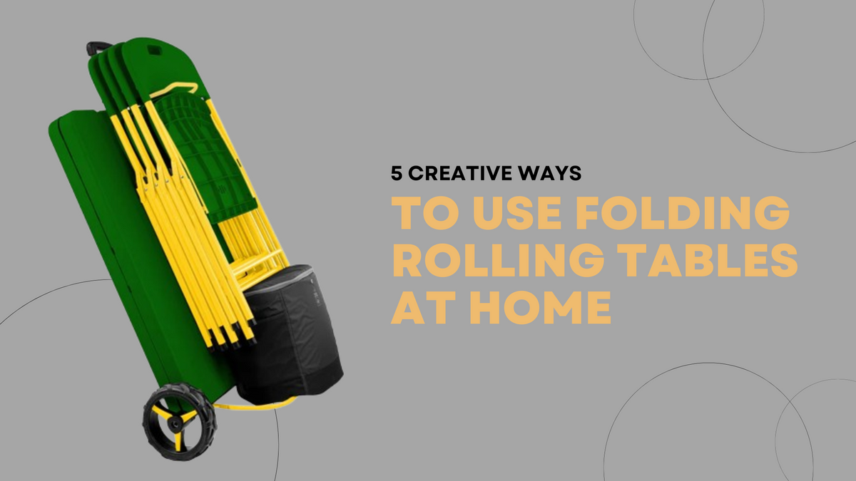 5 Practical Uses for Folding Rolling Tables in Every Room – The Rolling ...