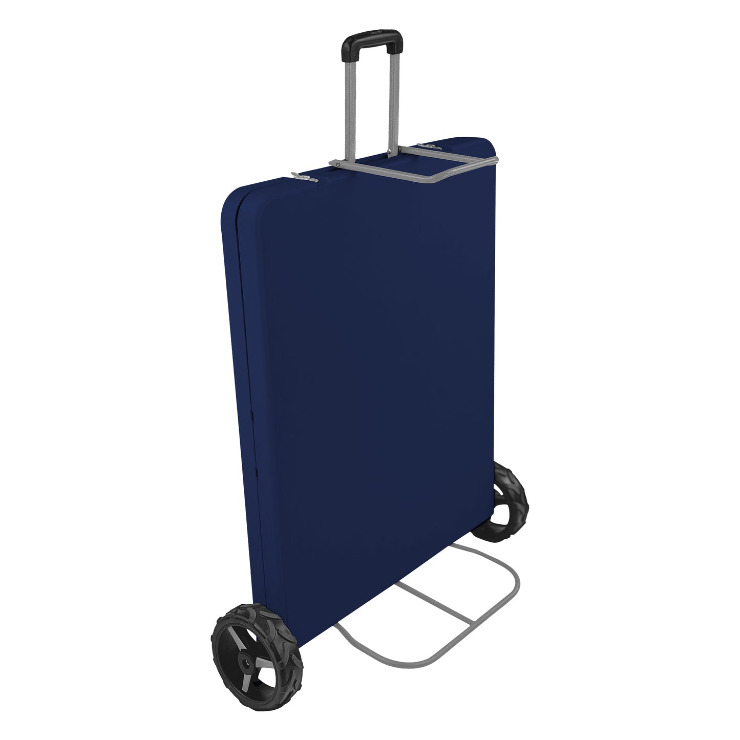 The Rolling Table - 6 Ft. Folding Table on Wheels - Sport Edition - Navy Blue & Gray