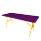 The Rolling Table - 6 Ft. Folding Table on Wheels - Sport Edition - Purple & Yellow