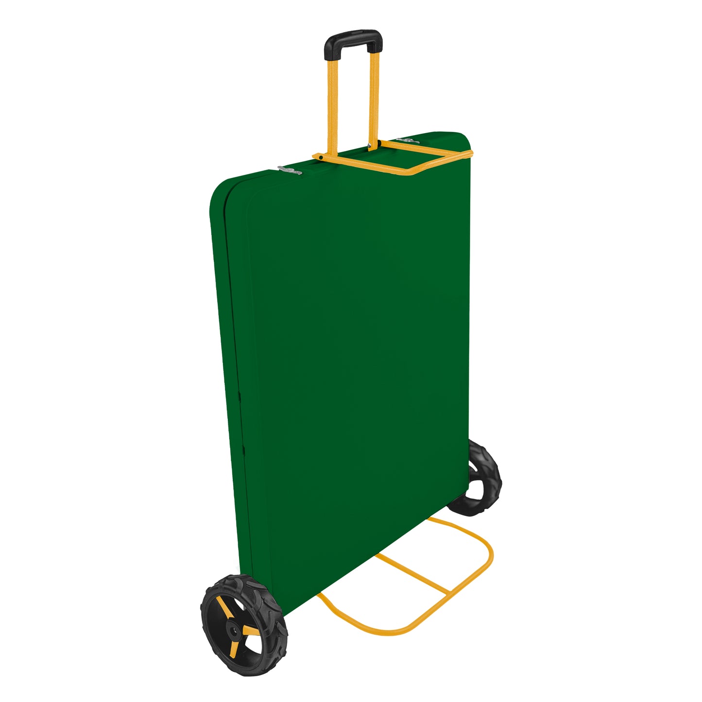 The Rolling Table - 6 Ft. Folding Table on Wheels - Sport Edition - Green & Yellow