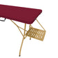 The Rolling Table - 6 Ft. Folding Table on Wheels - Sport Edition - Dark Red & Dark Yellow