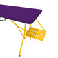 The Rolling Table - 6 Ft. Folding Table on Wheels - Sport Edition - Purple & Yellow