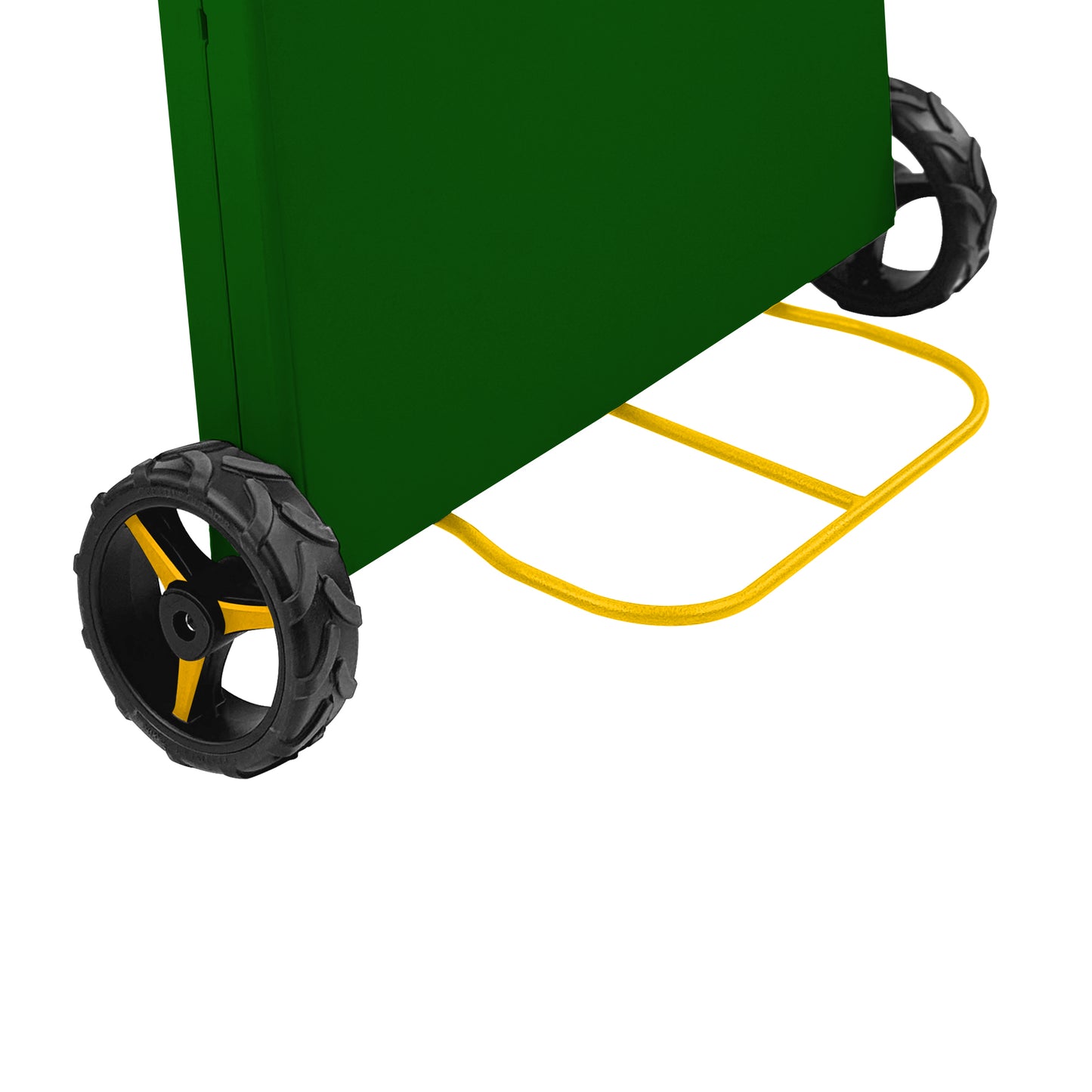 The Rolling Table - 6 Ft. Folding Table on Wheels - Sport Edition - Green & Yellow