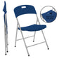 The Rolling Table - 6 Ft. Folding Table on Wheels - Sport Edition - Navy Blue & Gray